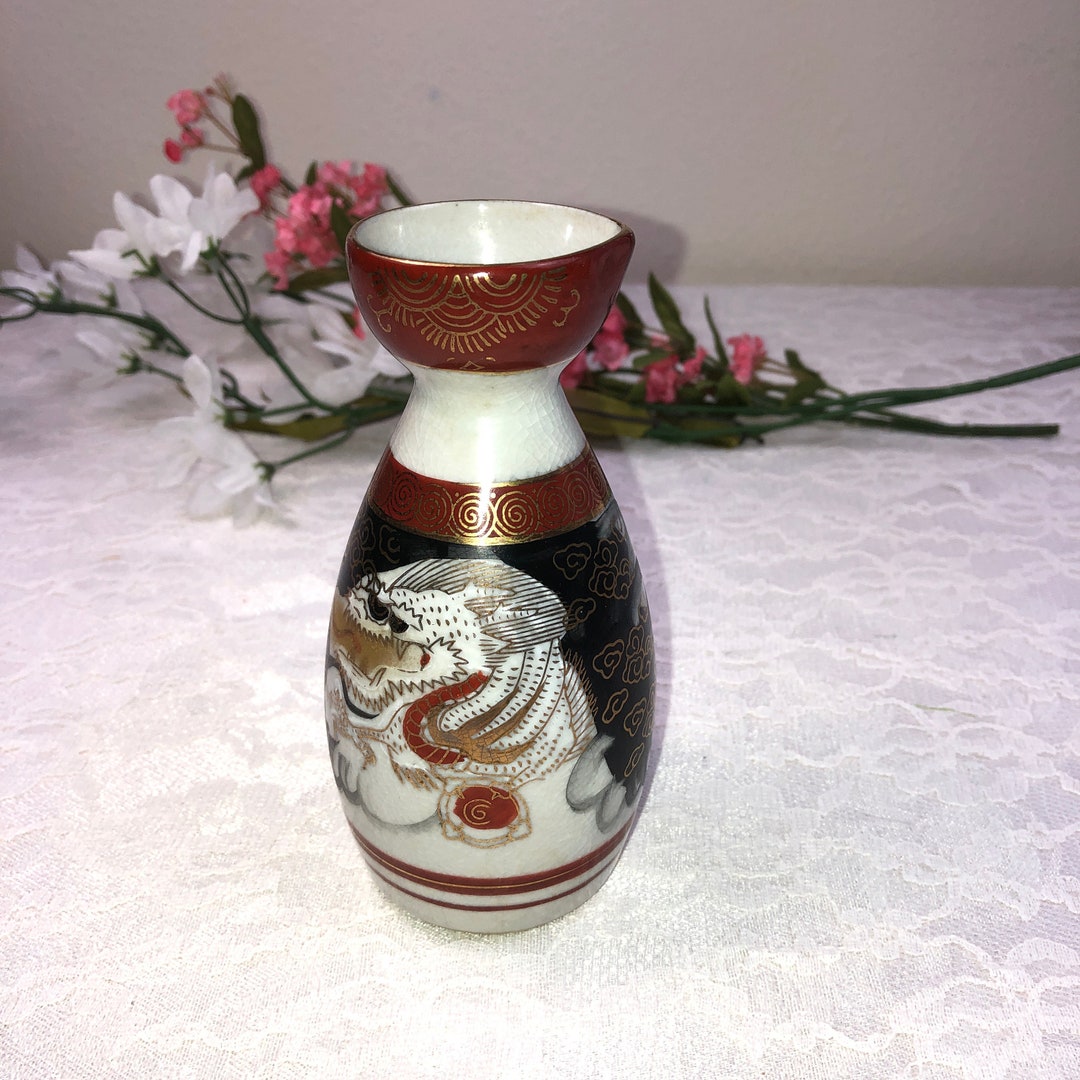 Sake Pitcher in Dragon Design, Sake Pitcher Replacement, Replacement Sake Set, Rice Wine Pitcher