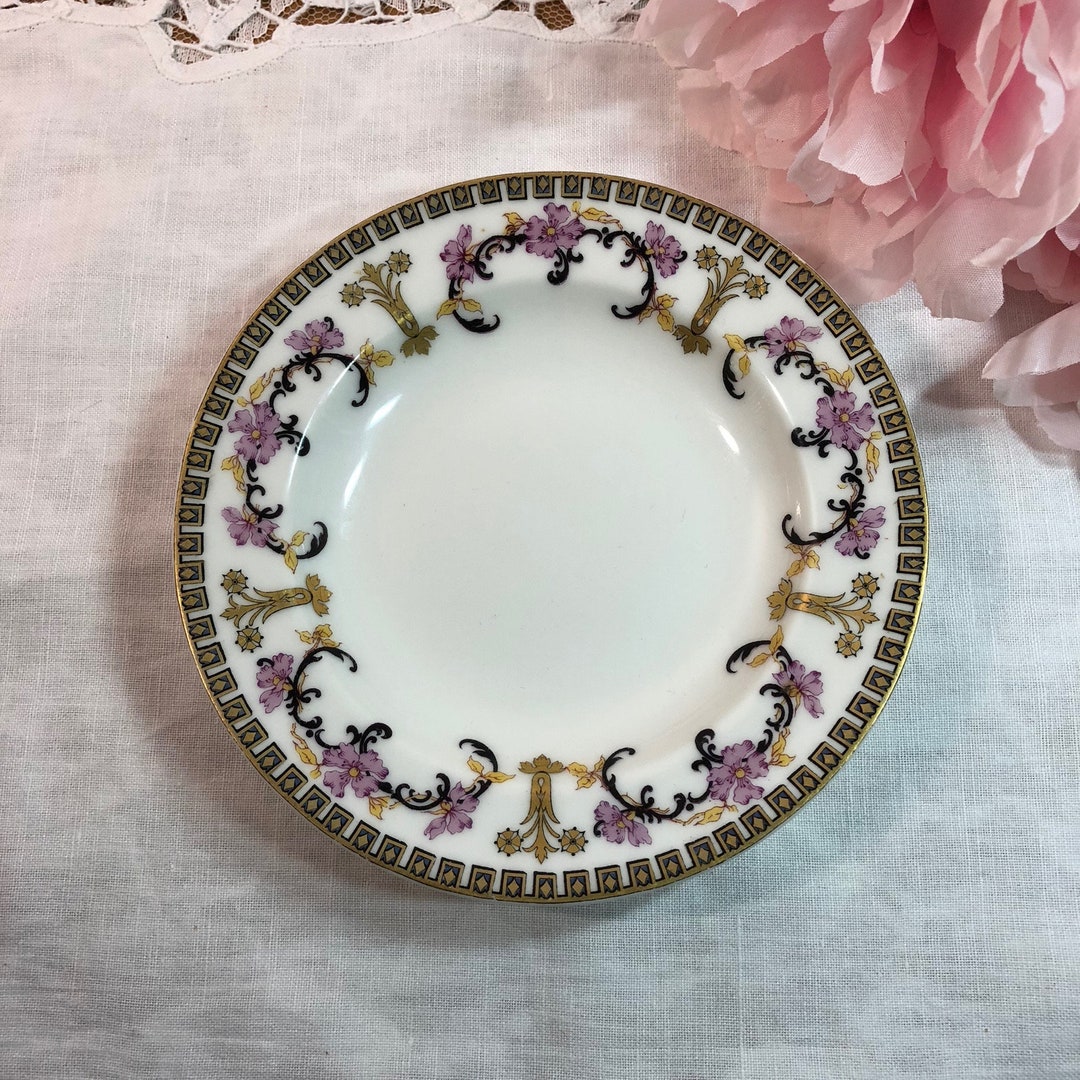 Limoges Dessert Plate by JM Westwater, Haviland and Co, Farmhouse Decor