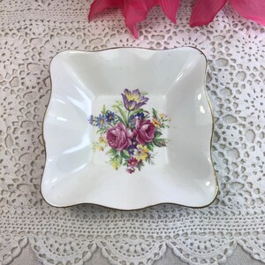 EB Foley Candy dish in Foley Tulip design, Foley China, made in England, E. Brain and Co, nut dish, vintage candy dish