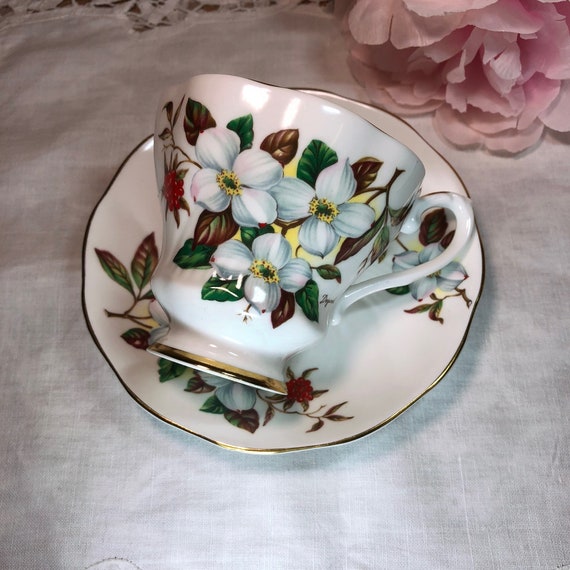 Teacup And Saucer By Royal Grafton Farmhouse Decor Log Cabin Etsy