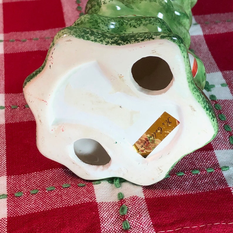 Decorated Ceramic Tree Ceramic Christmas Tree Christmas Tree with Yellow Star Ceramic Decoration Farmhouse Decor Christmas Decor