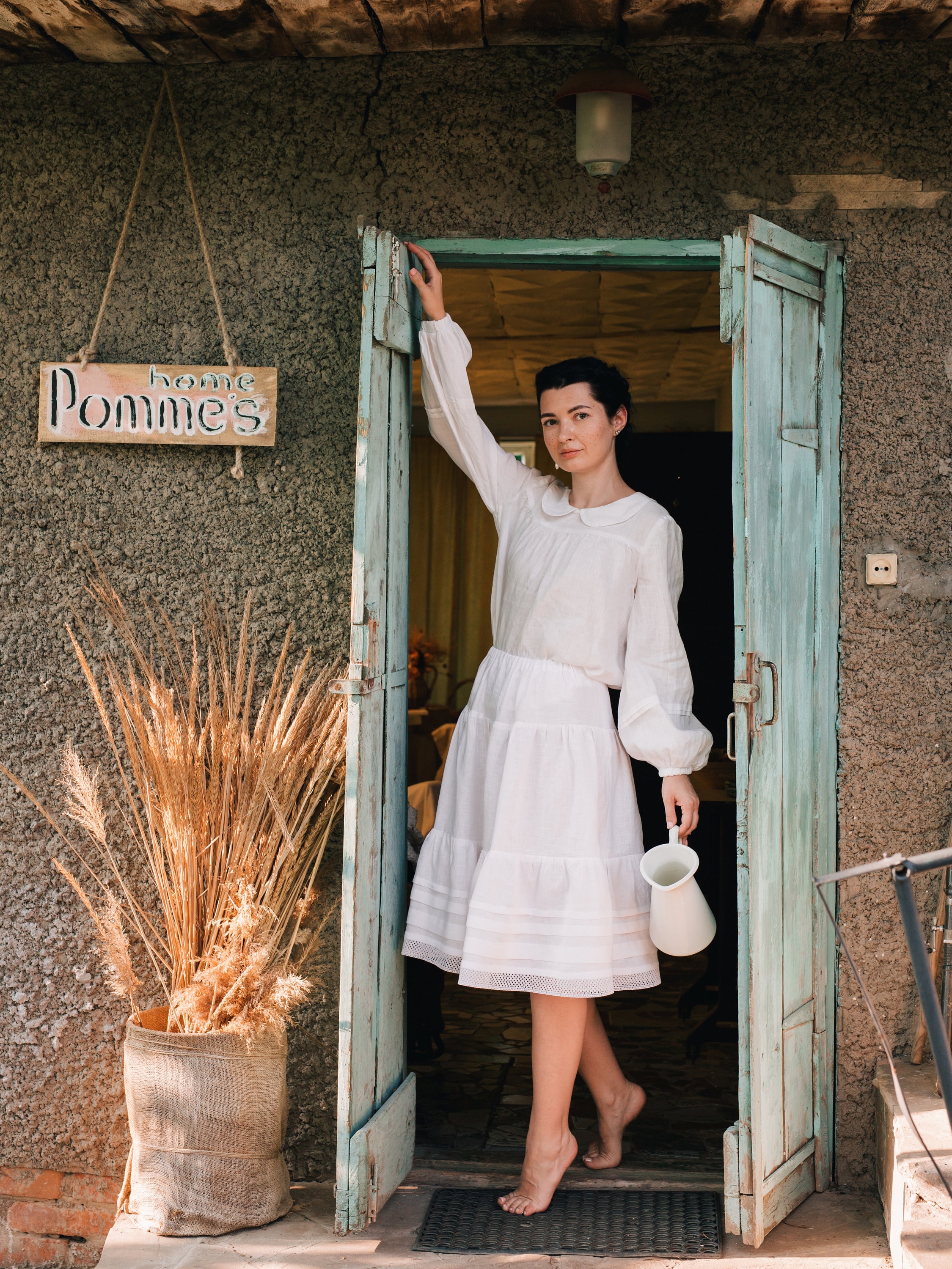 linen underskirt