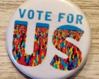 /"EVERY VOTE COUNTS/" BUTTON pin pinback politics political activism BLUE WAVE