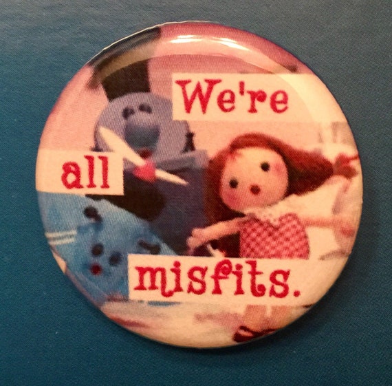 Rudolph the Red-Nosed Reindeer Misfit button | 1.25 inch pin | Christmas | Rankin Bass