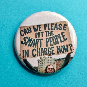Can We Please 1.25 inch pinback button | 2018 election | anti-trump political activism