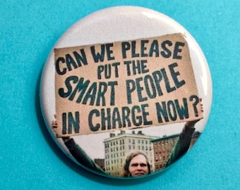 Can We Please 1.25 inch pinback button | 2018 election | anti-trump political activism