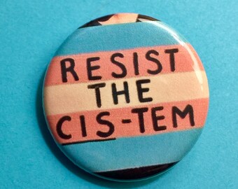 Trans Pride 1.25 inch pinback