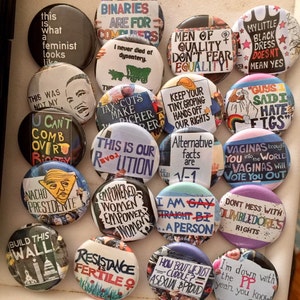 Politische 3-Pack von 1,25 Zoll Pinbacks für 4,99!