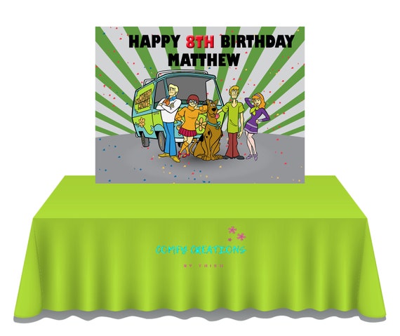 Scooby Doo Back Drop File Digital Download Scooby Doo Party Etsy
