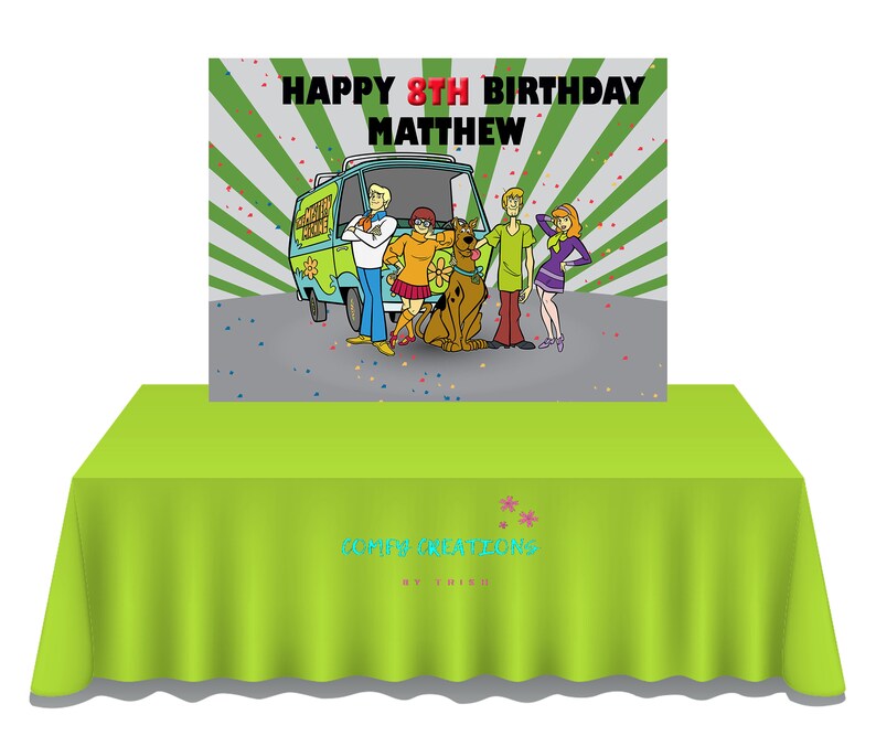 Scooby Doo Back Drop File Digital Download Scooby Doo Party Etsy