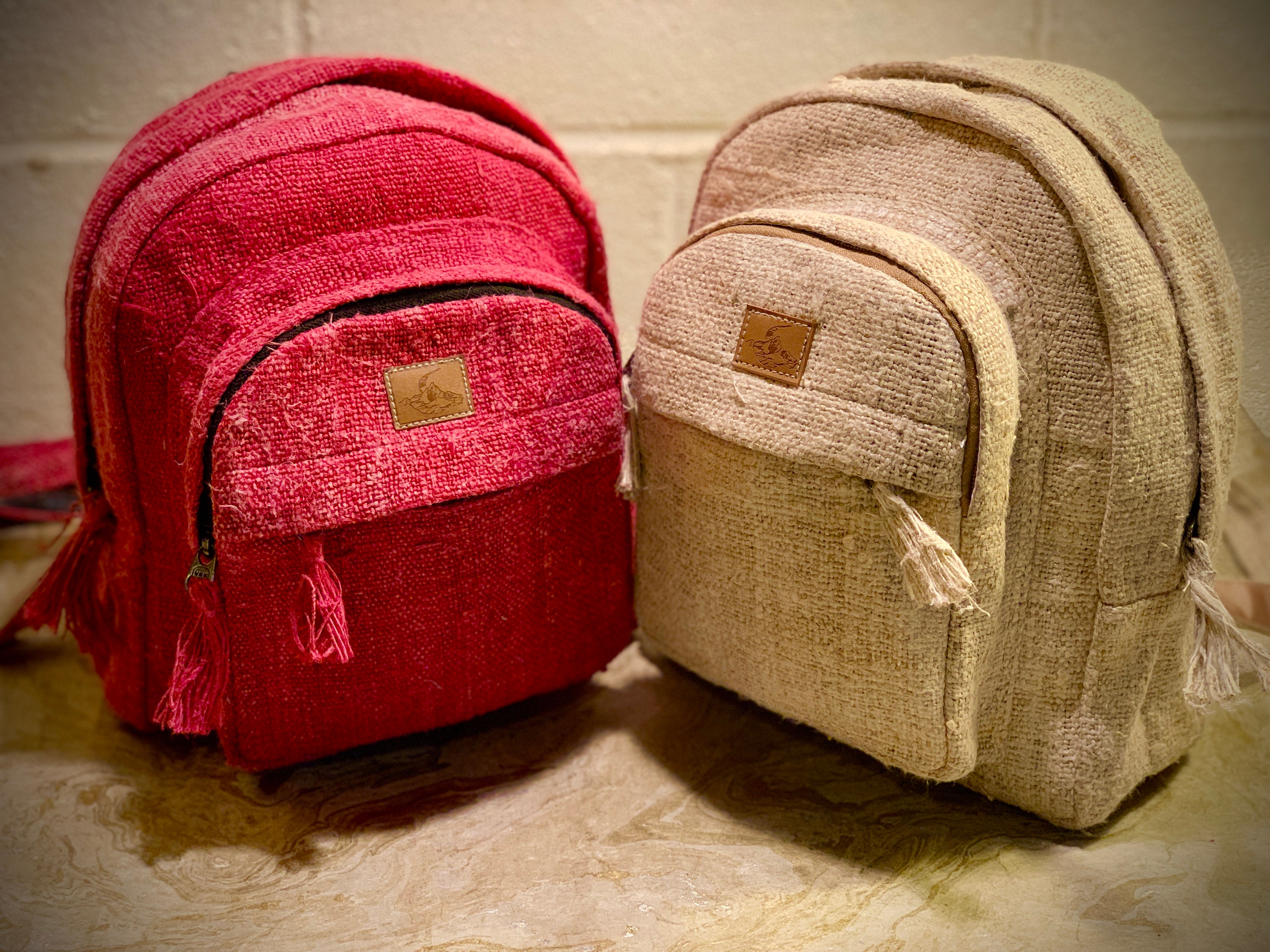 Sustainable Hemp Mini Bag Backpacks Handwoven Handmade in Etsy