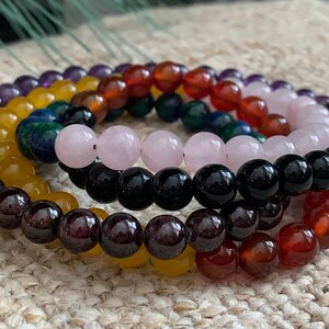 7 Chakra Set Japa Mala  | Meditation  | Healing | Necklace | Handmade in Nepal