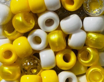 Lemon Meringue-Inspired Custom Plastic Pony Beads
