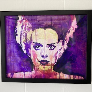 11”x14” print of the Bride of Frankenstein