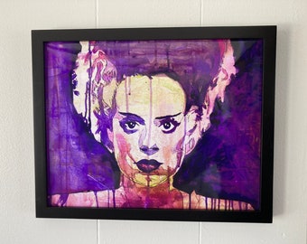 11”x14” print of the Bride of Frankenstein