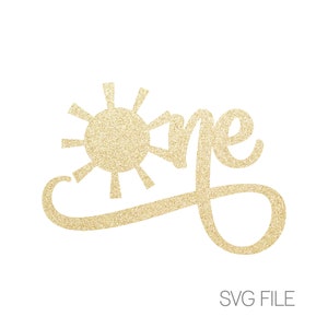 en sol SVG | Solsken SVG | Digital nedladdning | svg