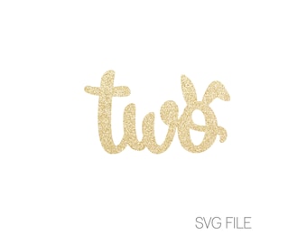 Zwei SVG | Hase Kaninchen Ohren SVG | Ostern Geburtstag | Zwei Hasenohren SVG | Digitaler Download | svg