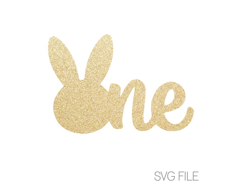 Download Bunny one SVG File First Birthday 1st One Rabbit SVG | Etsy