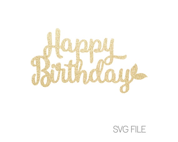 Download Mermaid Happy Birthday Svg Mermaid Party Iron On Svg Etsy