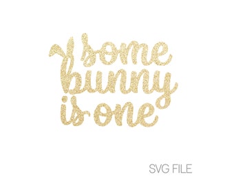 Einige Häschen ist ein SVG | Erster Geburtstag SVG | Osterhase Kaninchen SVG | Digitaler Download | svg
