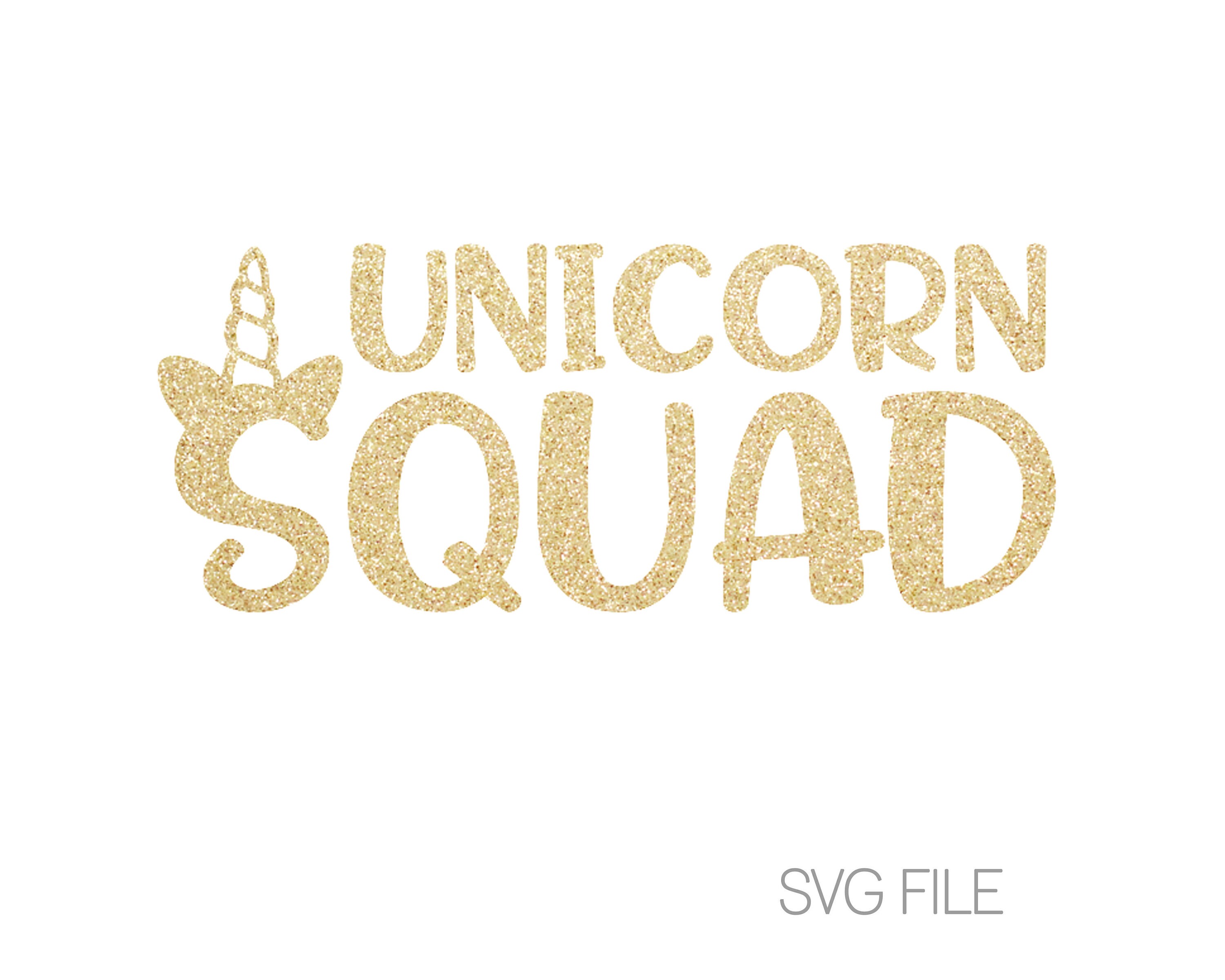 Unicorn Squad SVG File Birthday Squad SVG Iron On SVG | Etsy