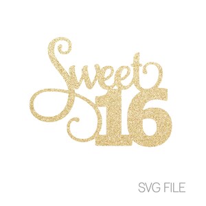 Download Sweet 16 Svg Etsy