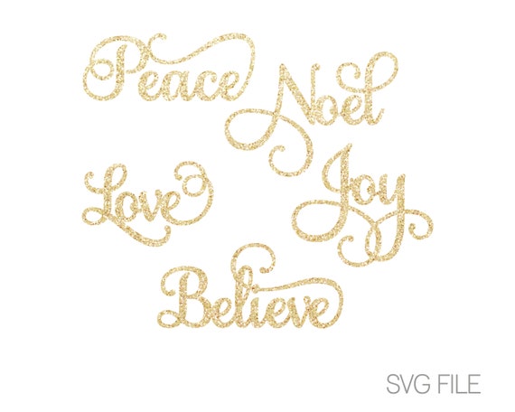 Download Peace Svg Love Svg Noel Svg Believe Svg Joy Svg Etsy