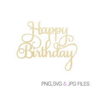 Happy Birthday SVG | Digital Download  | svg png jpg printable