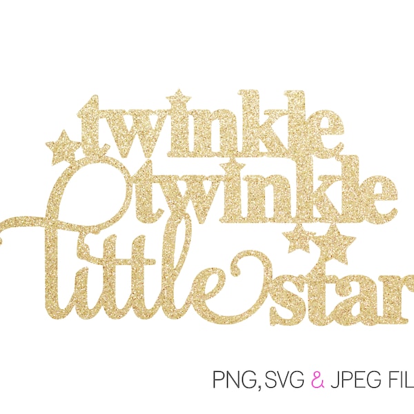 Twinkle Twinkle Little Star SVG File | Gender Reveal | Baby Shower |  Boy or Girl | He or She | Wonder What You Are | Digital Download