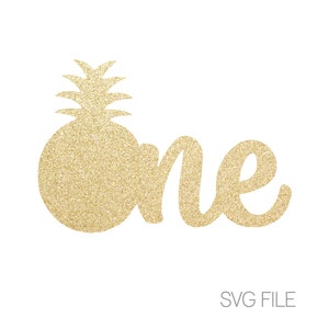 One Pineapple Svg | Fiesta SVG | Luau SVG | First Birthday | 1st Birthday | Digital Download  | svg