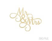 Mr & Mrs SVG | Wedding SVG | Bride and Groom svg