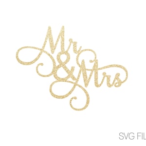 Mr & Mrs SVG | Wedding SVG | Bride and Groom svg