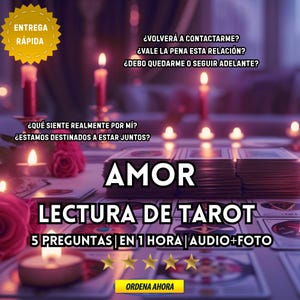 Lectura Psiquica Amor | Lectura de Tarot para Relaciones y  Conexiones | 5 Preguntas en 1 Hora | Guía para el Amor Rápida  Intuitiva | Audio