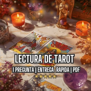 Tirada de Tarot En Espanol, Lectura de Cartas 1 Pregunta, Predicciones Psiquicas Detalladas, Entrega Rapida PDF Email