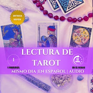 Lectura Bien Detallada del Tarot en Audio – Lectura Psiquica 1 Pregunta, Lectura de Cartas del Tarot Audio Grabada, Entrega  HOY, 12 Horas