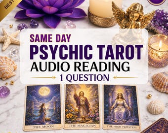 Lectura de Tarot el MISMO DÍA, 1 pregunta, lectura psíquica en audio