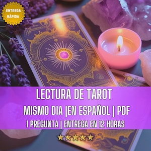 Lectura de Tarot Bien Detallada | Lectura de Cartas 1 Pregunta | Predicciones Psiquicas |  Entrega Rapida | Mismo Dia / 12 Horas | PDF Email