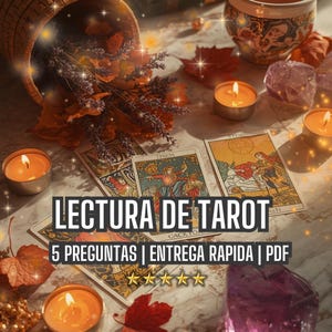 Lectura de Tarot En Espanol, Consulta Espiritual, Lectura de Cartas, Tarot Intuitivo, Guia Espiritual, Entrega Rapida, PDF