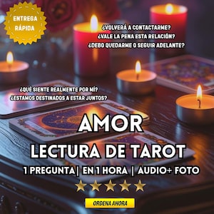 Lectura Psíquica Amor | Lectura de Tarot para Relaciones y  Conexiónes | 1 Pregunta en 1 Hora | Guía Rápida e Intuitiva | Audio MP3