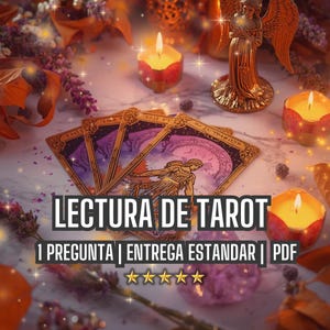 Lectura de Cartas del Tarot, 1 Pregunta, Lectura Intuitiva y Detallada, Entrega Estandar, PDF + Fotos de Tus Cartas