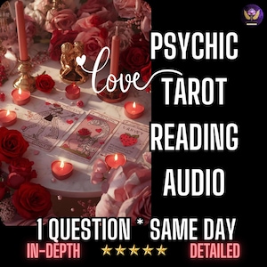 Same Day Tarot Love Reading: Relationship Tarot Reading, Card Reading Psychic Predictions, Past Present, Future 1 Question Reading, Audio