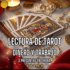 Lectura de Cartas Tarot, Dinero, Trabajo, Finanzas, Carrera, Lectura 3 Preguntas Detallada, Entrega Rapida en 1 Hora PDF + Foto de Cartas
