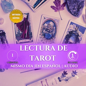 Lectura de Tarot Urgente Audio Grabada, Lectura Psiquica Bien Detallada, Lectura de 1 Pregunta, Lectura de Cartas en Espanol, Entrega 1 Hora