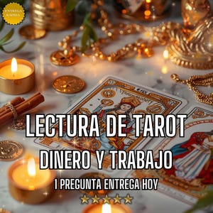 Lectura del Tarot Dinero, Lectura Psiquica Detallada, Estabilidad Financiera, Exito en Los Negocios, Tirada de Cartas 1 Pregunta, PDF + Foto
