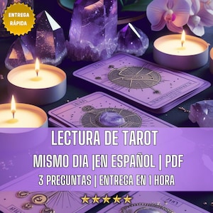 Hoy! Lectura del Tarot |  Lectura de Cartas para 3 Preguntas | Lectura Psiquica Canalizada y Detallada | Entrega Rapida En 1 Hora | PDF Foto