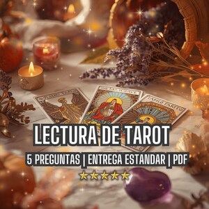 Lectura de Tarot Bien Detallada, Lectura Psiquica de 5 Preguntas, Lectura Psiquica, Lectura de Cartas, Mensajes de Tus Guias, PDF y Fotos