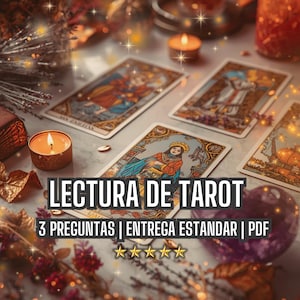 Lectura de Cartas de Tarot, Lectura de Psiquica 3 Preguntas, Mensaje de tus Guias Canalizado, Lectura del Tarot en Espanol, PDF