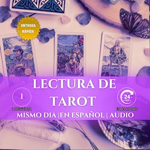 Lectura de Cartas del Tarot en Audio 1 Pregunta, Lectura Psiquica Bien Detallada, Guia Espiritual, Entrega Rapida/24 Horas, Audio Grabada