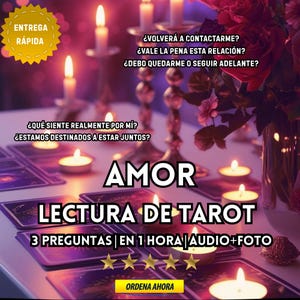 Lectura Psíquica Amor | Lectura de Tarot para Relaciones y  Conexiónes | 3 Preguntas en 1 Hora | Guía para el Amor Rápida  Intuitiva | Audio