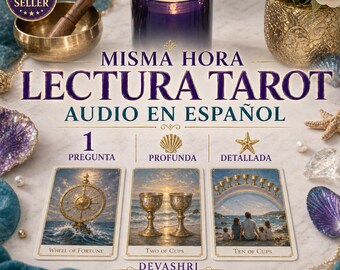 Lectura de Tarot en Español: 1 Pregunta Lectura Psiquica Misma Hora (Audio MP3)